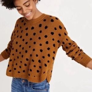 Madewell Painted Dots Sweater, Size L